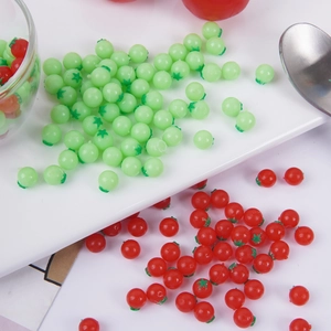Mini pomodori da 0,6 cm per casa delle bambole per artigianato fai da te e miniature