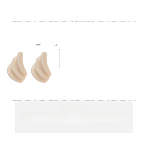 Detailed size specifications for irregular triple-layered resin geometric earrings