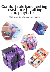 Detail of star pattern and colorful galaxy infinity cube with rounded corner safety design