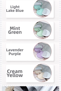Foldable macaron color mini mirror and comb set in blue, green, purple and yellow