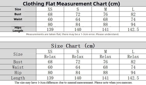 Detailed size chart in centimeters for the sexy slim fit backless bodycon maxi dress