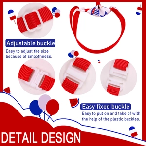 Detail view of red pet collar with adjustable plastic buckle and easy fixed buckle closure