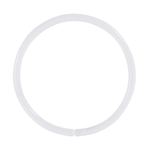 Anello per naso in acrilico bianco per piercing o cartilagine dal design minimalista
