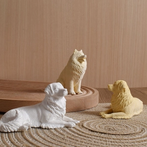 Realistic dog puppy silicone molds for aromatherapy candles and DIY plaster ornaments