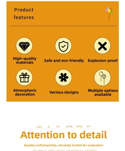 Balloon set product features display icon design with multiple styling options for decoration.