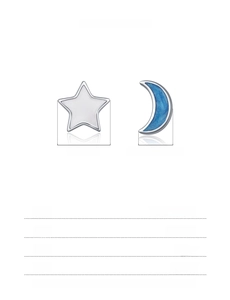 Detailed size specifications for 925 sterling silver star and moon enamel earrings