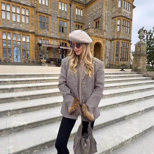 Women Blazer Jacket Long Sleeve Notch Lapel Button Front Casual Professional Work Office Outwear For Lady
