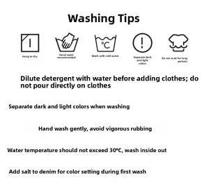 Care instructions for pet sweaters showing washing tips and fabric maintenance
