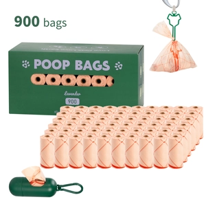 900 biologisch afbreekbare hondenpoepzakjes met groene dispenser en een opbergdoos