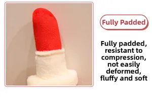 Detailed plush texture of lipstick doll with high-elasticity and soft premium filling