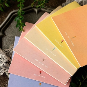 Set of 5 3D pop-up floral greeting cards in pastel colors for birthdays and teacher gifts