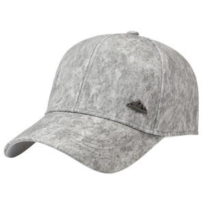 Outdoor sport baseball cap with mountain logo in grey quick-dry fabric