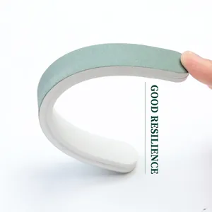 Flexible dual-sided nail buffer block with high resilience and green white sanding surface