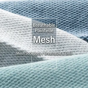 Chaussettes homme en maille respirante avec texture ajourée pour un confort frais en été