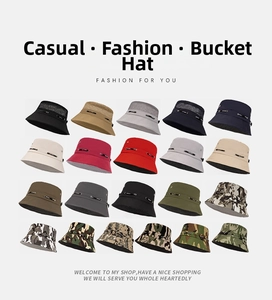 Griglia di 21 colori per cappelli da pescatore in mesh tra cui tinte unite e mimetici