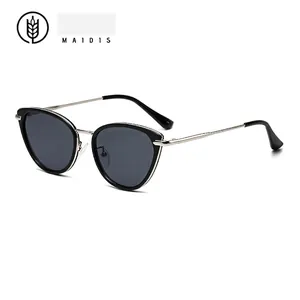 Cat Eye Sunglasses Women Anti Blue Light Glasses Fashion Large Frame UV400 Plastic Metal Frame PC Lens Eyewear