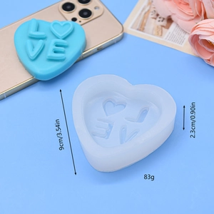 3D LOVE heart silicone mold for baking, chocolate, and aromatherapy plaster crafts