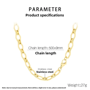 Detail of 18K gold-plated stainless steel hexagonal chain with Greek Key engraving, 500x9mm