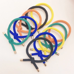 Knotted Spiral Hair Ties Elastic Braided Rope Ponytail Holders With Alloy Buckle Simple High Stretch For Women Girls