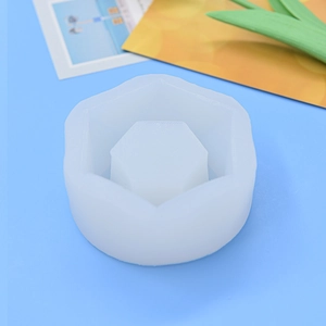 Hexagonal silicone mold for DIY concrete flower pots and aromatherapy candles