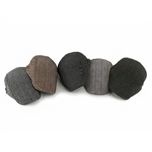 Classic herringbone flat caps for men and women in five assorted vintage colors