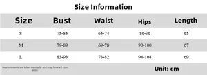 Detailed size guide table for women ruched bodycon dress showing measurements in cm
