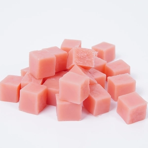 Cubes de jambon miniatures en PVC rose pour nourriture de poupée et bricolage