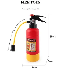 Dimensions détaillées du pistolet à eau sac à dos extincteur de 29 cm pour enfants
