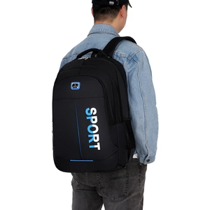 Large Capacity Backpack Oxford Cloth With Laptop Compartment Ergonomic School Travel Sports Style For Men Women