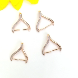 Chiusure a connettore in oro 14K con zirconi per collane di perle e gioielli fai da te