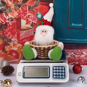 Handcrafted Santa Claus candy basket Christmas table decoration showing 151g weight