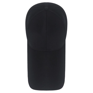 Unisex black long brim baseball cap for sun protection featuring a 14cm extended sun visor