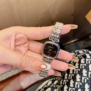 Elegant Women's Quartz Watch With Square Dial Alloy Stainless Steel Strap Mineral Glass Water Resistant Fashion Retro Lady