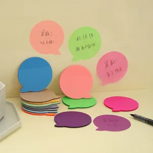 Note Adesive In PET A Forma Di Fumetto Traslucido Impermeabile Colorato Schede Indice Blocco Note Cancelleria