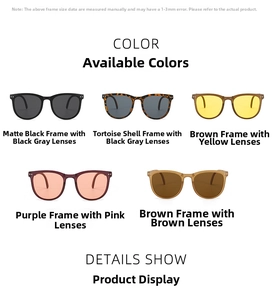 Multiple color options of oval foldable polarized UV400 sunglasses for women and men