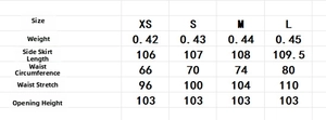 Detailed size guide and measurement chart for bohemian lace tiered maxi skirt