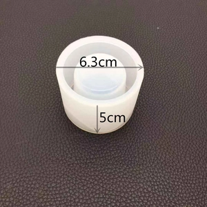 Molde de silicona traslúcida para resina DIY, ancho 6,3 cm y altura 5 cm para manualidades