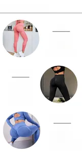 Detail of seamless high waist yoga leggings with ergonomic peach hip lifting design