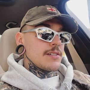 Futuristic Y2K Sunglasses Irregular Geometric Wrap Around AC Lenses PC Cyberpunk Steampunk UV400 Eyewear Men Women