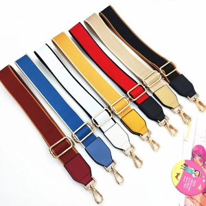 Adjustable solid color cotton shoulder straps with gold hardware in seven vibrant colors