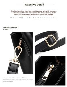 Detail of high-quality black leather texture with polished gold metal hardware and hooks