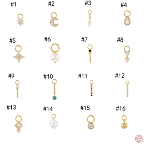 Boucles D'oreilles Pendantes Étoile Lune Géométrique En Argent Sterling 925 Avec Zircon