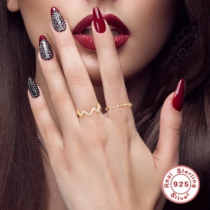 Elegant gold plated S925 sterling silver rings set with sparkling pavé cubic zirconia