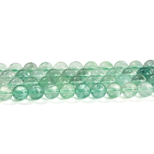 Natural green fluorite round beads bracelet strands for DIY jewelry making and crafting