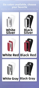 Car sun visor sunglasses clip available in six colors with stylish metallic finish