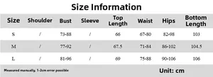 Detailed size chart for women's leopard print jumpsuit showing CM measurements