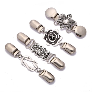 Pinces À Cardigan Pour Pull Vintage Alliage Fleur Rose Strass Attache Écharpe Femmes Accessoire De Vêtement Élégant