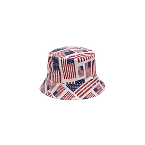 Angesagter Anglerhut mit US-Flagge im Vintage-Look für Sonnenschutz im Freien und am Strand