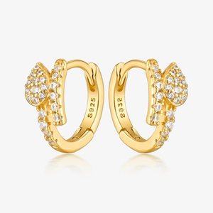 925 Sterling Silver Snake Hoop Earrings Micro Pave Zirconia Fashion Huggies Trendy Niche Jewelry For Women