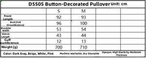 Detailed size chart for mohair hooded cardigan sweater showing measurements and fabric specs